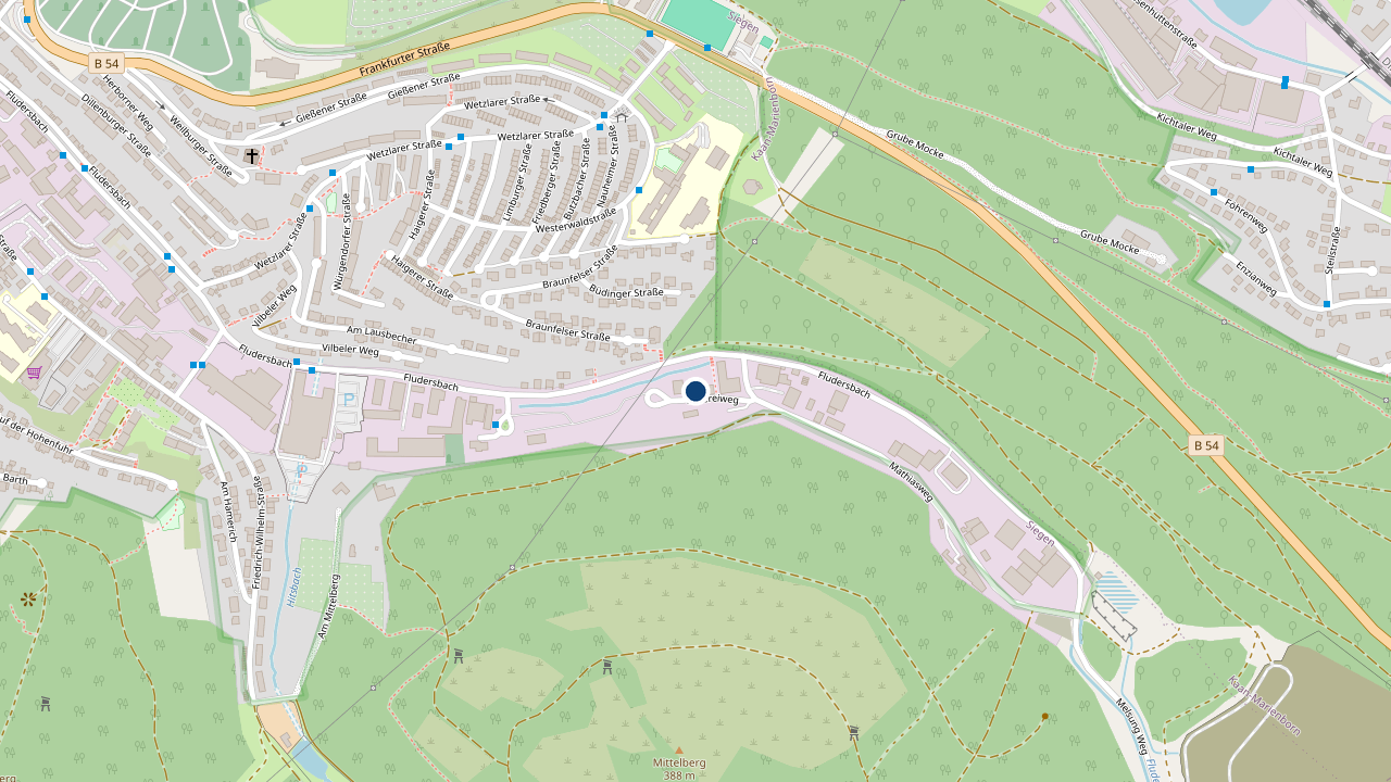 Karte: Stammesheim, Seilereiweg 8, 57074 Siegen